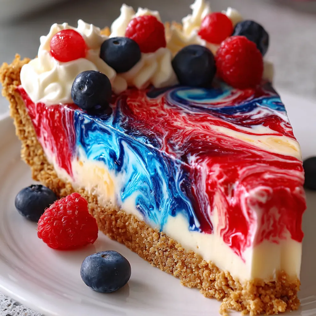 Easy No-Bake 4th of July Swirl Pie: Your Patriotic Crowd-Pleaser